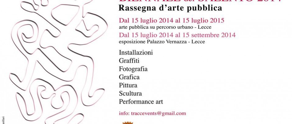 Biennale del Salento, terza edizione / Pagina Fb Tracce